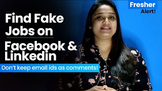 How to identify fake jobs on Social Media  Scammers on Facebook Linkedin Instagram [upl. by Lekcar]