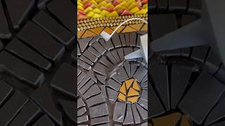 Mosaic tutorial⠀Заливка мозаики цементом⠀mosaic tutorials decorhome мозаика паннонастену [upl. by Einnalem]