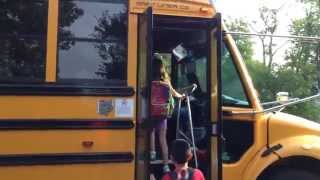 First Day of 4th Grade as a First Time Bus Rider [upl. by Ydnat]