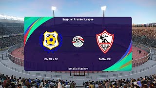 Ismaily vs Zamalek 19022024 Egyptian Premier League PES 2021 [upl. by Refenej]