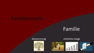 Familienrecht 8  Familie und Verwandtschaft [upl. by Otrebireh]