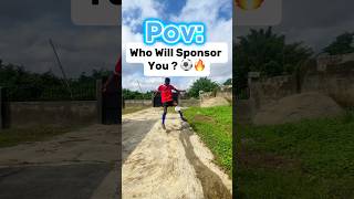 Who Will Sponsor You  ⚽️🔥 shorts [upl. by Joyan]