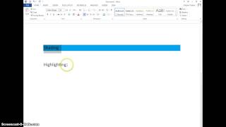 How to Shade and Highlight in Word [upl. by Feola]