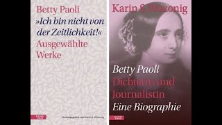 Buchpräsentationen Betty Paoli amp Karin S Wozonig  5112024 [upl. by Dorcus]