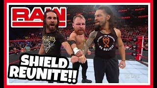 THE SHIELD REUNITE WWE RAW REACTION 3419 [upl. by Babby]