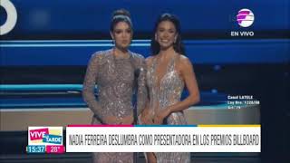 ¡Nadia Ferreira deslumbra como presentadora en los premios Billboard ✨😎VLT💖 [upl. by Oirottiv]