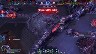 Heroes of the Storm Genji Pentakill 4 man Zanshin  Shuriken in Braxis Holdout [upl. by Nellad]