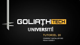 TUTORIEL 20  Comment installer des pieux vissés [upl. by Yerocaj]