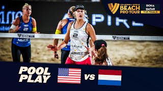 NussKloth vs StamSchoon  Day 2 Highlights  Doha Finals 2023 BeachProTour [upl. by Melisse]