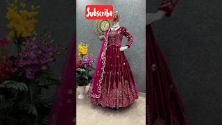 Beautiful long frock stylish palty wear log frockThe fashion designing [upl. by Firmin396]