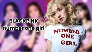 ai cover BLACKPINK  number one girl by ROSÈ [upl. by Acinad]