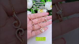 Set perhiasan xuping buat pesta gelang kalung cincin [upl. by Noillimaxam]