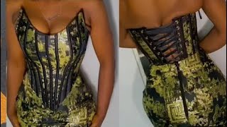 How to cut an OVERBUST CORSETBUSTIER DETAILED [upl. by Sualokcin370]