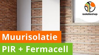 Een buitenmuur isoleren met PIRFERMACELL  Van binnenuit isolatie plaatsen  De Isolatieshop [upl. by Galatea89]