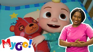 Rockabye Baby  MyGo Sign Language For Kids  CoComelon  Nursery Rhymes  ASL [upl. by Otnas]