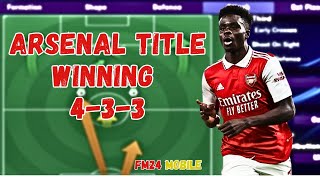 Mikel Arteta’s Invincible Arsenal Tactic on FM24 Mobile  Beastly Goals Guaranteed [upl. by Leugar]