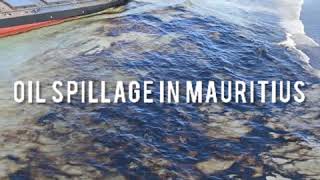 Huge Oil Spillage in Mauritius Sea [upl. by Previdi]