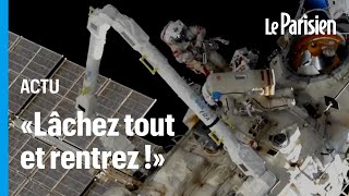 Grosse frayeur pour un cosmonaute de l’ISS lors d’une sortie dans l’espace [upl. by Emelen]