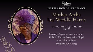 Celebrating The Life amp Legacy of Mother Artha Lue Weddle Harris [upl. by Audly649]