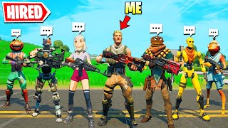 I Tried to Hire EVERY NPC in ONE Game Fortnite [upl. by Fabrianne]