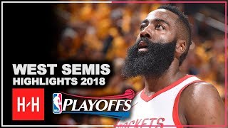 James Harden Full Series Highlights vs Utah Jazz  2018 NBA Playoffs WSCF [upl. by Nguyen850]