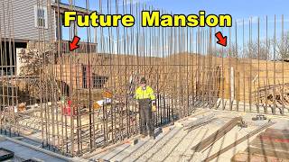 Building The Walls For My Farms HUGE Mansion Pt 1 [upl. by Zealand]