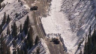 Avalanche at Berthoud Pass in Colorado cleared highway reopened [upl. by Laven]