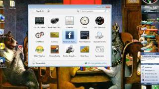 How to add gadgets to desktop windows 7 or vistawmv [upl. by Nylek553]