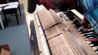 Kimball Piano Action Repair [upl. by Bertolde]