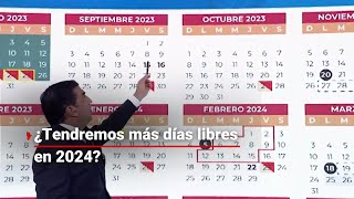 ¡NUEVO CALENDARIO ESCOLAR  ¿Cuántas vacaciones tendremos para el ciclo escolar 2023 2024 [upl. by Pytlik]