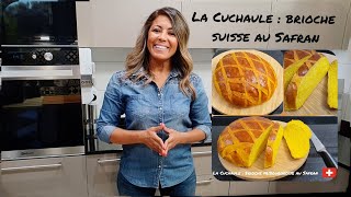 La cuchaule  une brioche ultra moelleuse au safran dorigine de Fribourg en suisse [upl. by Leiad]