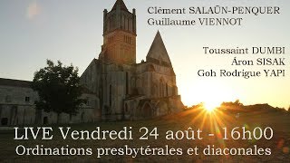 Ordinations presbytérales et diaconales  Chemin Neuf  Sablonceaux 2018 [upl. by Yekcir]