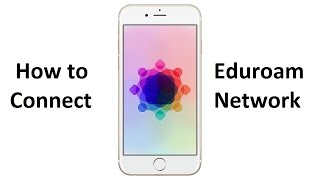 How to connect to Eduroam network  iPhoneiPad [upl. by Nnylrac]