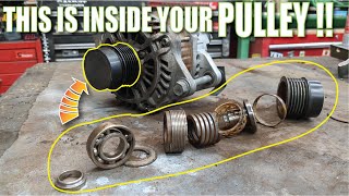 Alternator Decoupler Pulley repair HOW THEY WORK fix [upl. by Sura774]