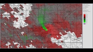 Doppler Radar  Marshalltown Iowa Tornado July 19 2018 [upl. by Brockwell]