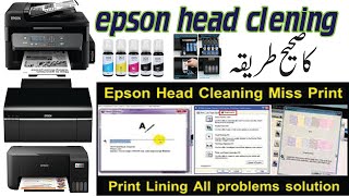 All Epson Printer Head CleaningEpson L3110 Head CleaningEpson Printer T60Head CleaningCleaning [upl. by Marcile]