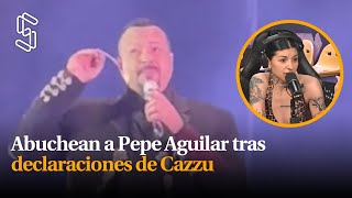 Abuchean a Pepe Aguilar tras las declaraciones de Cazzu [upl. by Dianne]