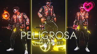 Peligrosa 😍🔥 XML  CLIP  CC 🌟 FREE FIRE 🗿 freefireedit [upl. by Nelyt230]