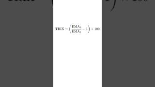 TRIX Indikator Momentum messen und Marktrauschen filtern [upl. by Wier1]