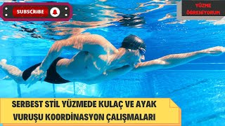 Serbest Stil Yüzmede Kulaç ve Ayak Vuruşu Koordinasyon Çalışmaları [upl. by Htez]