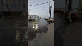 만조 범람 Tide flooding in Jebu island [upl. by Misti]