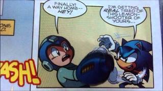 Egoraptor Reference in Archie Sonic and Mega Man Crossover [upl. by Sandell]