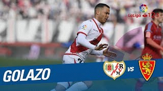 Golazo de Raúl de Tomás 10 Rayo Vallecano vs Real Zaragoza [upl. by Melba869]