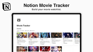 Notion Movie Tracker Build Your Ultimate Movie and TV Watchlist [upl. by Reyam]