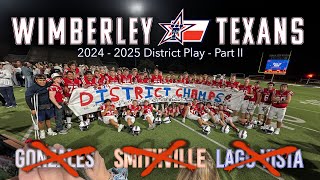 20242025 Wimberley Texans Football  District Highlights Part 2  wimberley [upl. by Sadoff]