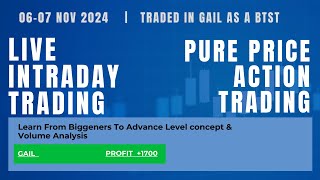 How I Find Quick Momentum Trade  ₹1600 Profit in BTST Trade on GAIL 07 NOV 2024 BoomingBulls [upl. by Nareht310]