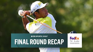 Hideki Matsuyama 17 wins FedEx St Jude Championship  CBS Sports [upl. by Ursulette]