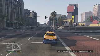 GTA V Franklin Rides the Taxi Home from Pillbox Hill Medical Center [upl. by Leyla]