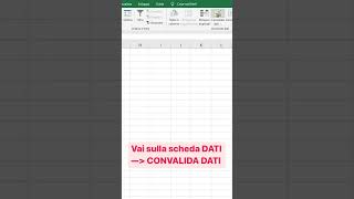 Come creare un Menu a Tendina excel shortvideo [upl. by Leesen]