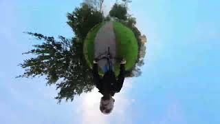 HeyHo HeyHo bike ride in Milan tiny planet 169 timelapse fast forward [upl. by Nagey424]